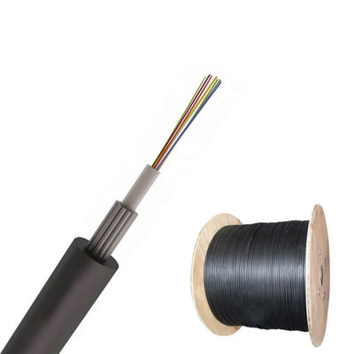 Central Bundle Tube Type Unarmored Black Fiber Optics Cables GYXTY 4 Core Fiber Cable